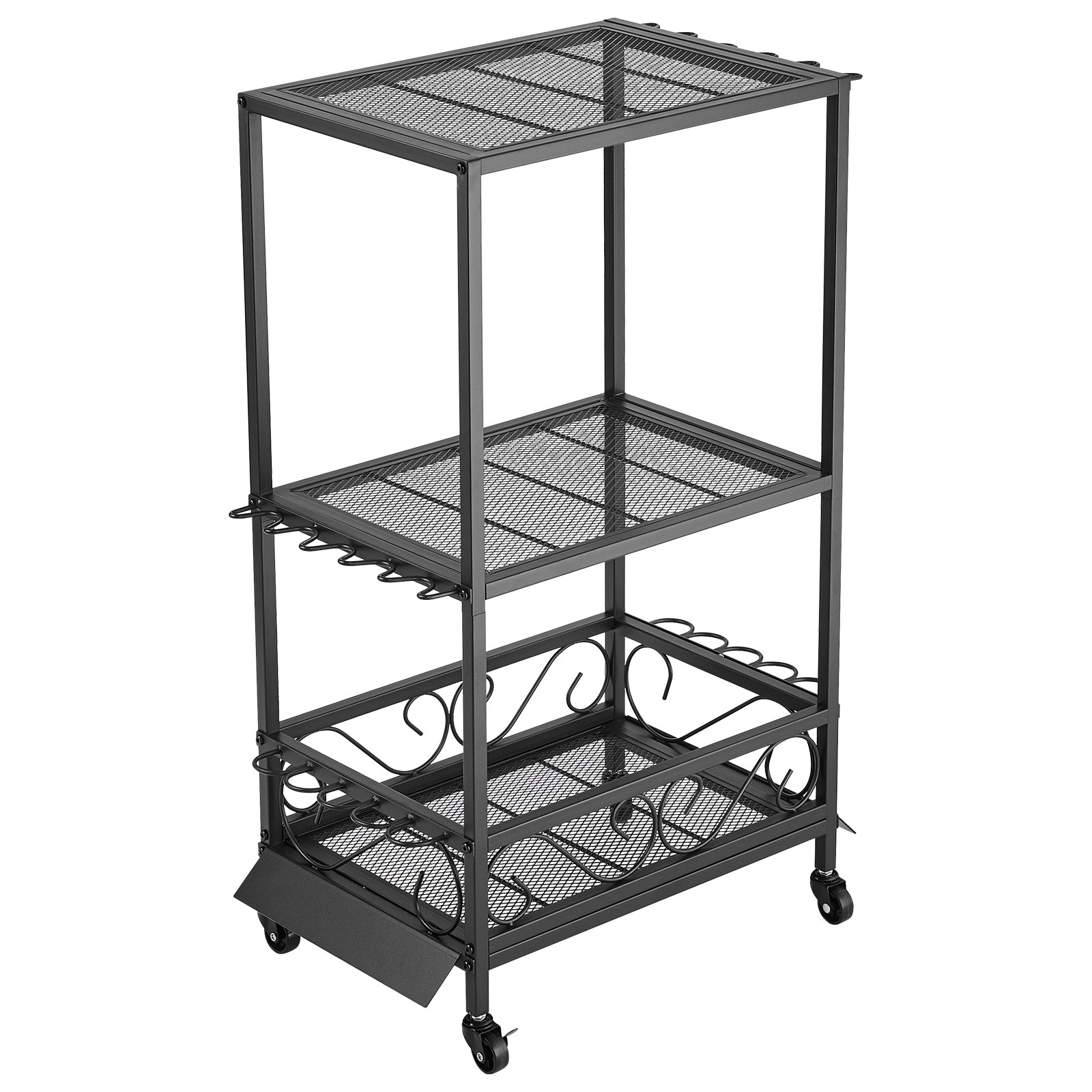 Fishing Rod Holder Storage Rack Cart With Wheels For Garage_voghion.com